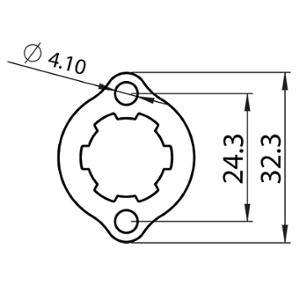 GEAR BOX EXIT SPROCKET HOLDER FOR DERBI EURO2/EURO3/EURO4 (SPECIFIC 11 TEETH)