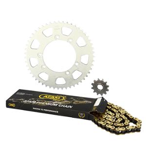 CHAIN KIT AFAM FOR BETA 50 RR  02->05  420  12X51 (ORIGINAL DEMULTIPLICATION) Ø100/6 SCREWS