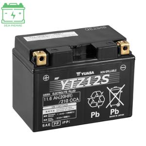 BATTERIE YTZ12S YUASA 12V11.6AH SANS ENTRETIEN - GEL ACTIVE USINE