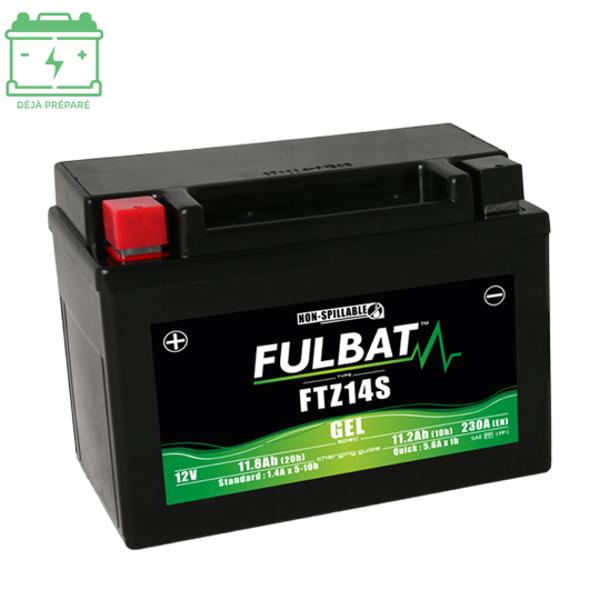 BATTERIE FTZ14S FULBAT 12V11.2AH LG150 L88 H110 (GEL - SANS ENTRETIEN) - ACTIVEE USINE