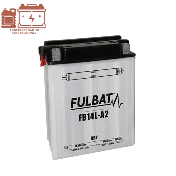 BATTERIE FB14L-A2 FULBAT 12V14AH LG134 L89 H166 (LIVRE AVEC ACIDE)