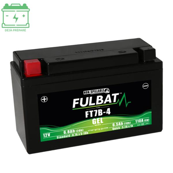 BATTERIE FT7B-4 (BS) FULBAT 12V6.5AH LG150 L65 H93 (GEL - SANS ENTRETIEN) - ACTIVEE USINE