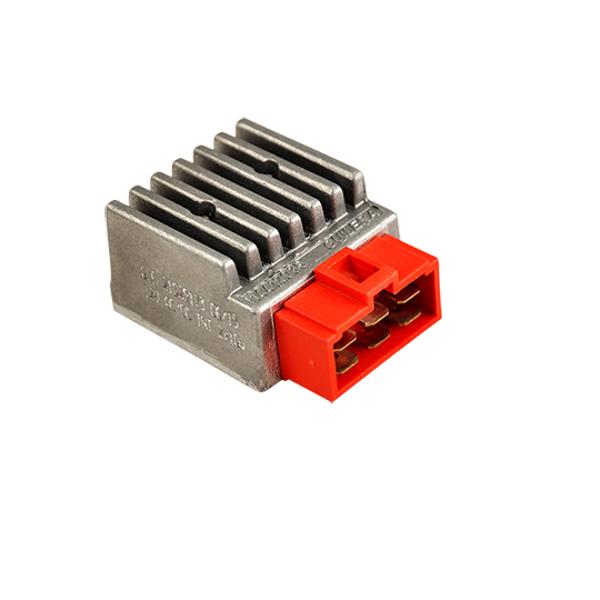 VOLTAGE REGULATOR -GEARED 50cc- GUILERA FOR DERBI SENDA/RS4/GPR/NUDE/RS50/RX ->2017 RED