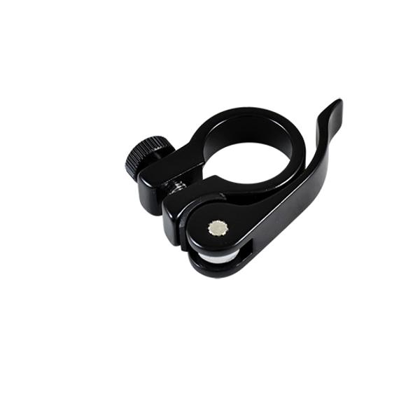 COLLIER TIGE DE SELLE BMX D25.4 MM NOIR ALU + SERRAGE RAPIDE OPTIMIZ