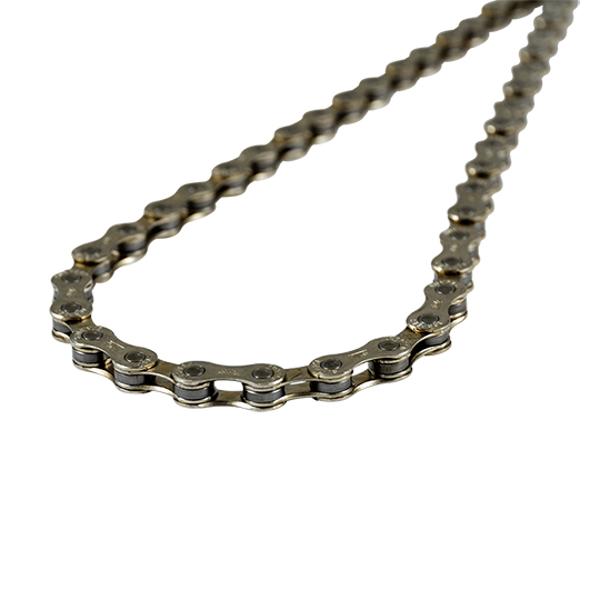 CADENA BICICLETA 10V. SUNRACE CN10A PLATA 116 ESLABONES CIERRE RÁPIDO