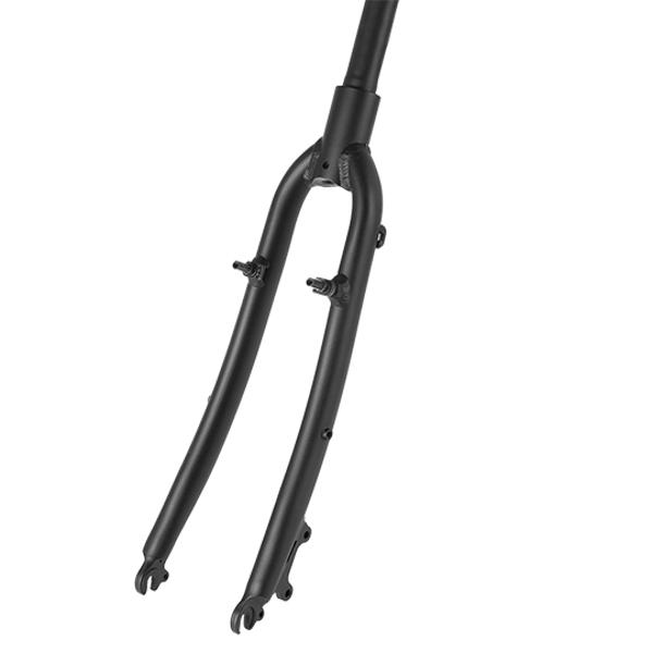 FORK FOR HYBRID 28"" AHEAD-SET 1"" 1/8 BLACK CHROMO WITH BRACKETS + DISC"""