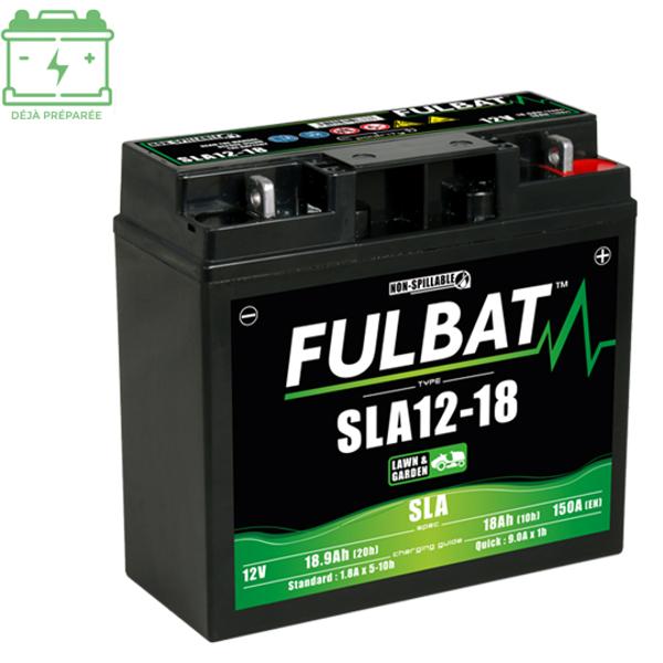 BATTERIE 12-18 FULBAT 12V18AH LG182 L77 H168 SANS ENT. ACTIVEE USINE MOTOCULTURE