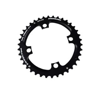 PLATEAU VTT DOUBLE DIAM 104 EXTER 38DTS NOIR 4 BR. ALU 7075 STRONG COMP. SHIMANO 10V