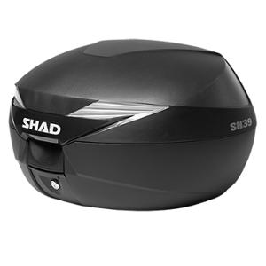 TOP CASE SHAD 39L BLACK (CAPACITY 2 HELMETS - HALF FACE + FULL FACE)