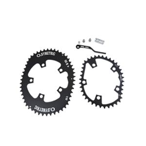 PLATEAU ROUTE DIAM 110 50-38 NOIR OSYMETRIC 11 / 10V. (KIT PLATEAUX) 5 BRANCHES)
