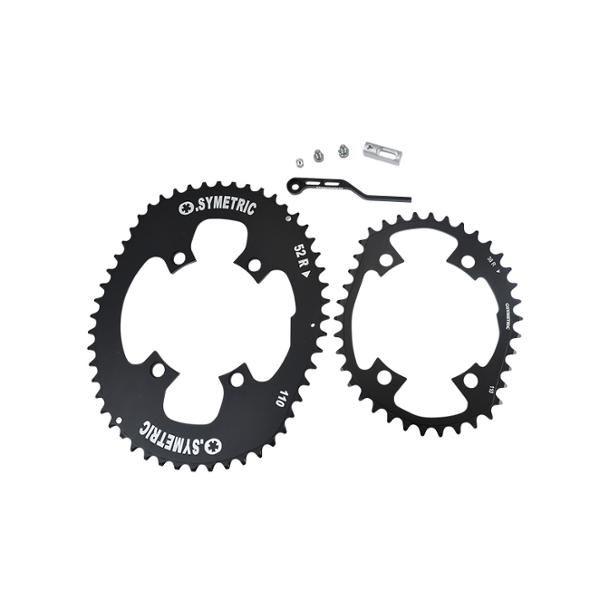 PLATEAU ROUTE DIAM 110 52-38 NOIR OSYMETRIC COMP. DURA ACE 9000 / ULTEGRA 6800 11 / 10V. (KIT