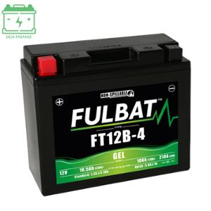 BATTERY FT12B-4 FULBAT 12V10AH LG150 W69 H130 (GEL MAINTENANCE FREE) - FACTORY ACTIVATED