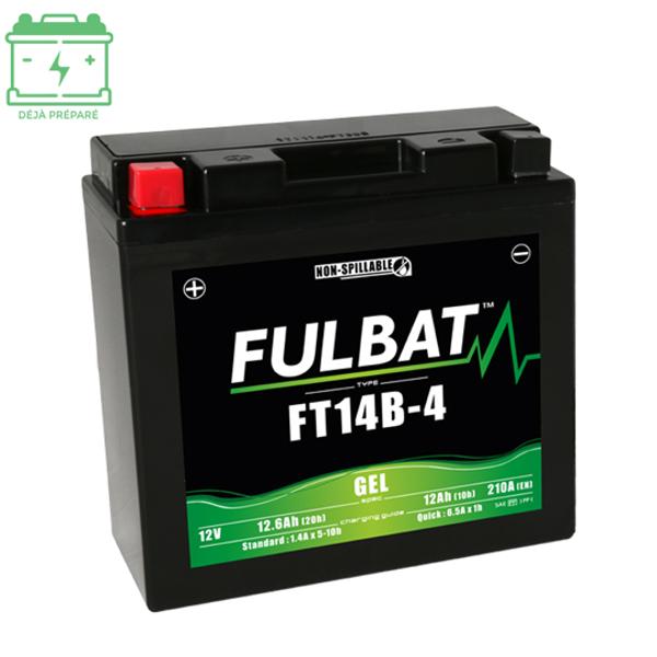 BATTERIE FT14B-4 FULBAT 12V12AH LG150 L69 H145 (GEL - SANS ENTRETIEN) - ACTIVEE USINE