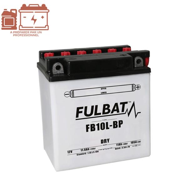 BATTERIE FB10L-BP FULBAT 12V11AH LG135 L90 H145 (LIVRE AVEC ACIDE)