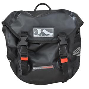 BAG FOR BICYCLE/MOPED CANADA BLACK 100% WATERPROOF MOUNTING ON REAR LUGGAGE RACK (PA