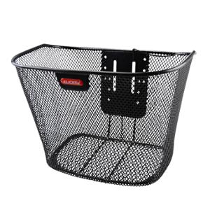 FRONT BASKET FIXED STEEL KLICKFIX 16L BLACK 35x26x25cm - WITH 22-26mm HANDLEBAR MOUNT