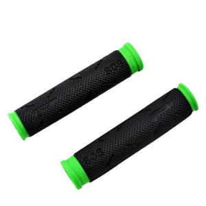 GRIP -BICYCLE-  PROGRIP 808 BLACK/GREEN   LENGTH 120mm   (PAIR)