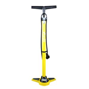 POMPE A PIED OPTIMIZ ACIER JAUNE MANO 11 BARS DOUBLE TETE PLASTIQUE VS / VP