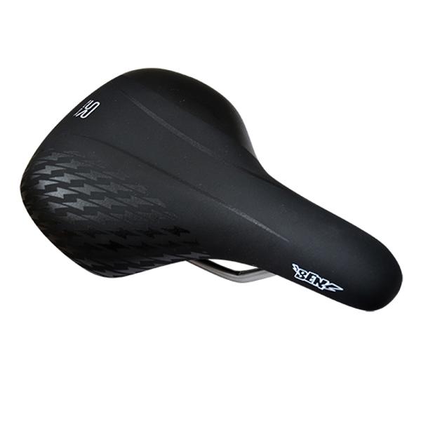 SADDLE KIDS/JUNIOR 16/20/24 INCHES SELLE ROYAL BEN BLACK STEEL RAIL