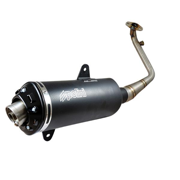 EXHAUST  MAXI SCOOTER POLINI INOX FOR 125 SYM JOYMAX 125I 2015- > BLACK
