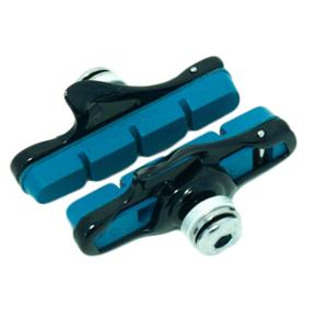 BRAKE SHOES ROAD CLARKS BLACK/BLUE CARBON RIM FORSHIMANO/SRAM (PAIR)