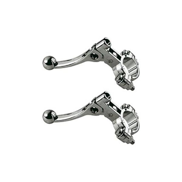 LEVIER DECOMPRESSEUR / STARTER CYCLO TUN'R CHROME METAL (X2)