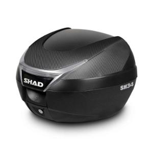 TOP CASE SHAD 34L CARBON - CAPACITY 1 HELMET FULL FACE + ACCESSORIES