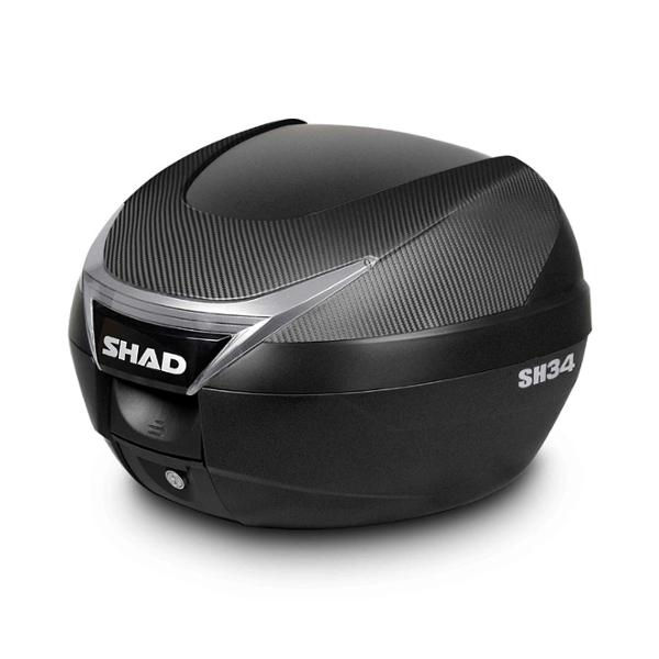 TOP CASE SHAD 34L CARBON - CAPACITY 1 HELMET FULL FACE + ACCESSORIES