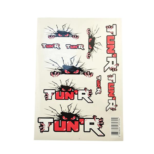 AUTOCOLANTE MARCA TUN'R (HOJA A4 - 21X29.7CM)