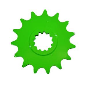 SPROCKET MOTO 50cc A15 TUN'R FOR AM6 420 15  TEETH - GREEN