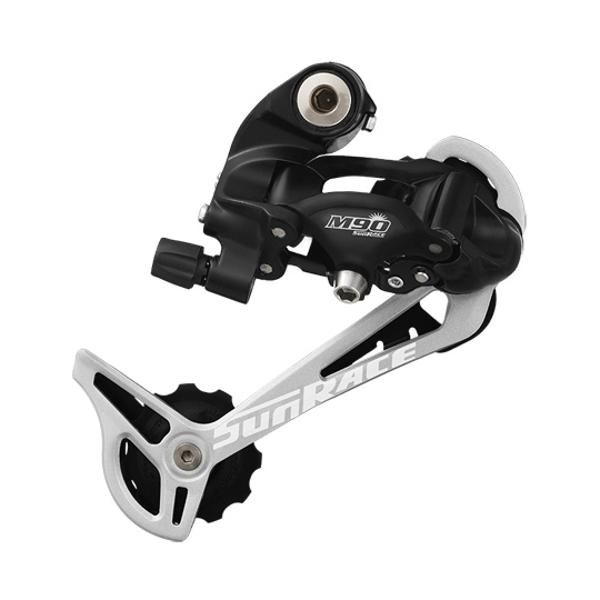 DERAILLEUR VTT AR SUNRACE M91 COMP. SHIMANO  9V. GRANDE CHAPE (A VISSER)