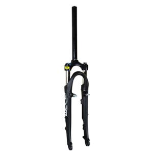 FORK HYBRID 28"" ZOOM SUSPENSION  1""1/8 ADJUSTABLE/BLOCABLE BLACK BRACKET/DISC (NON THREADED)"