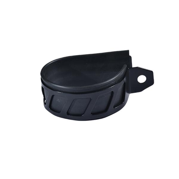 COLLAR FOR EXHAUST SILENCER MOTO 50cc DOPPLER FOR ER1/WR7/GP8.0 (BLACK + BLACK RUBBER) D70MM