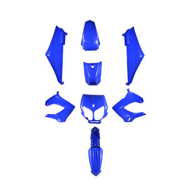 CARROSSERIE / CARENAGE MECABOITE TUN'R KIT  DERBI SENDA XTREME / XRACE 00->11 / DRD ->06 - BLEU
