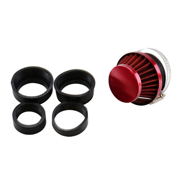 AIR FILTER TUN'R D42--54 CONICAL KN PM -STRAIGHT RED