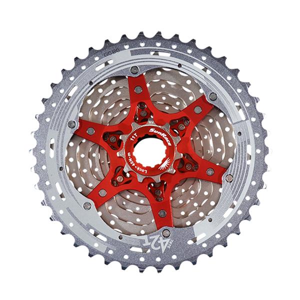 CASSETTE 11V. MTB SUNRACE CSMX8 METALLIC - 11-42DTS (COMPATIBLE SHIMANO)