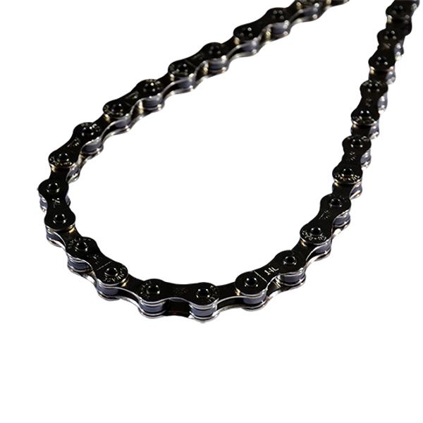 CADENA BICICLETA 12V. SUNRACE CN12S PLATA 126 ESLABONES CIERRE RÁPIDO