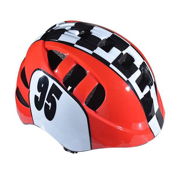 CASQUE ENFANT BABY OPTIMIZ O200 BABY RACING 95 ROUGE / BLANC REGLAGE OCCIPITAL (T. 48 / 52)