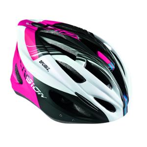 HELMET -ROAD/MTB- OPTIMIZ O300 VISION PINK/WHITE/BLACK MATTE OCCIPITAL ADJUSTMENT S: M (55/58)