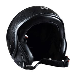  CASQUE JET TRENDY 18 T-101 FLAK NOIR PAILLETE VERNI T59-60 L