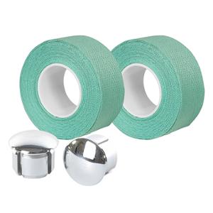 GUIDOLINE VELOX COTON SUPERIEUR TRESSOSTAR 90 VERT CELEST AVEC EMBOUTS GUIDON (PR) BLISTER