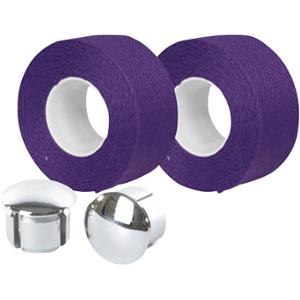GUIDOLINE VELOX COTON SUPERIEUR TRESSOSTAR 90 VIOLET AVEC EMBOUTS GUIDON (PR) BLISTER