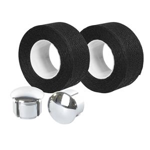 GUIDOLINE VELOX COTON TRESSOREX 85 NOIR AVEC EMBOUTS GUIDON (PR) BLISTER
