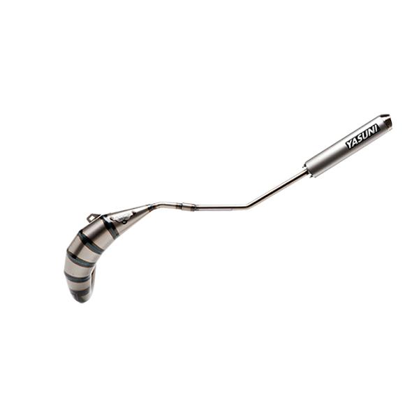 EXHAUST MOTO 50cc YASUNI CROSS HM FOR DERBI SENDA SIL MAX ALU (2 PARTS) - HIGH LEFT