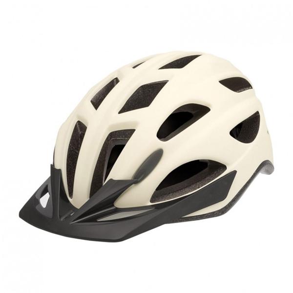 HELMET -URBAN- POLISPORT CITY GO MATTE CREAM  -OCCIPITAL ADJUST SIZE: M 54/59 -WITH LED