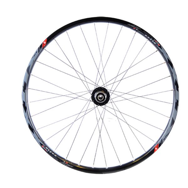 ROUE VTT 26" AR K7 JANTE NOIR MACH1 KLIXX TUB.READY.MOY.DISQUE 6T 9 / 10 / 11V AXE.TRAV.12X142