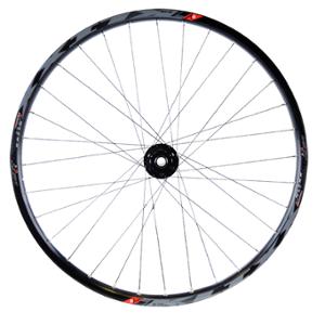 WHEEL -MTB- 26 -FRONT- 15X100 BLACK RIM MACH1 KLIXX TUB.READY HUB DH VELOX DISC 6T