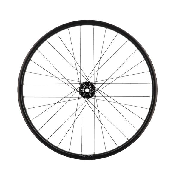 ROUE VTT 26" AV 15X100 JANTE NOIR RYDE RIVAL TUB.READY.MOY DH VELOX DISQUE 6T