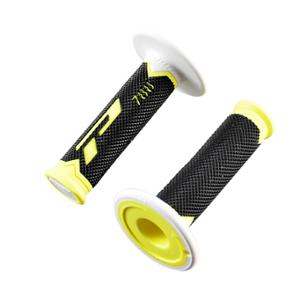 GRIPS PROGRIP 788    BLACK/NEON YELLOW/WHITE    TRIPLE DENSITY     115mm    (PAIR)