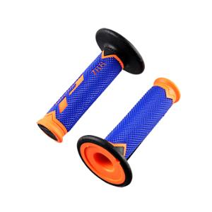GRIPS PROGRIP 788    BLUE /NEON ORANGE/BLACK    TRIPLE DENSITY     115mm    (PAIR)